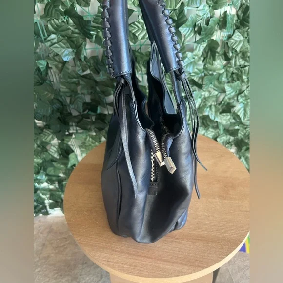 Vera Pelle made in Italy leather handbag bleu navy - Picture 6 of 12